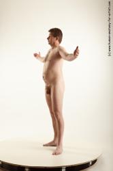 Nude Man White Standing poses - ALL Average Short Brown Standing poses - simple Realistic